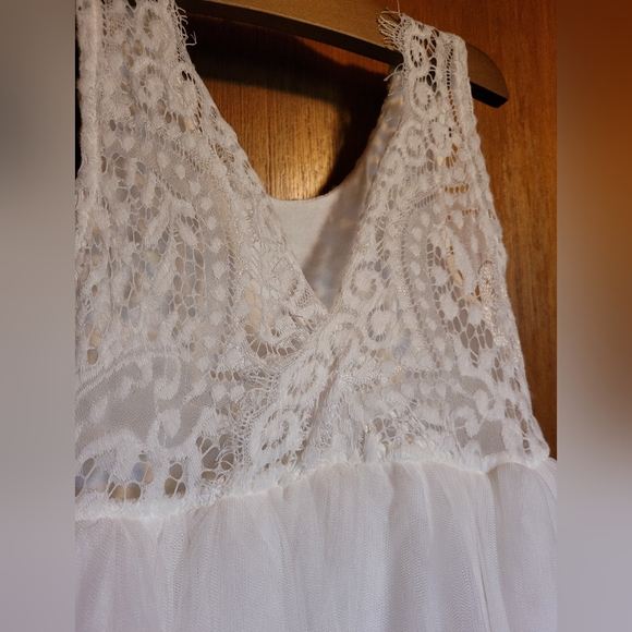 2BUNNIES Toddler Flower Girl Dress White 3T - Picture 3 of 8